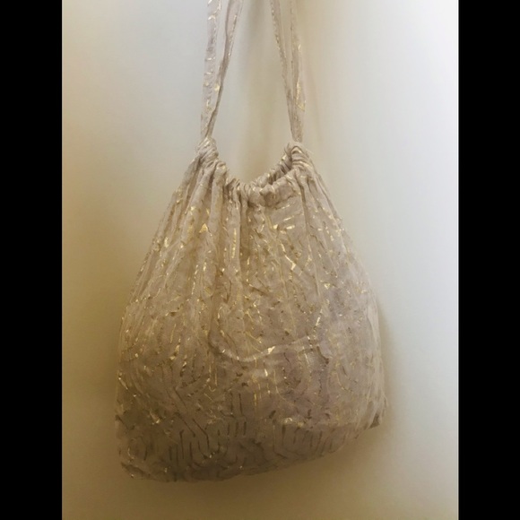 Stella & Dot Westwood scarf in original bag gold - Picture 3 of 5